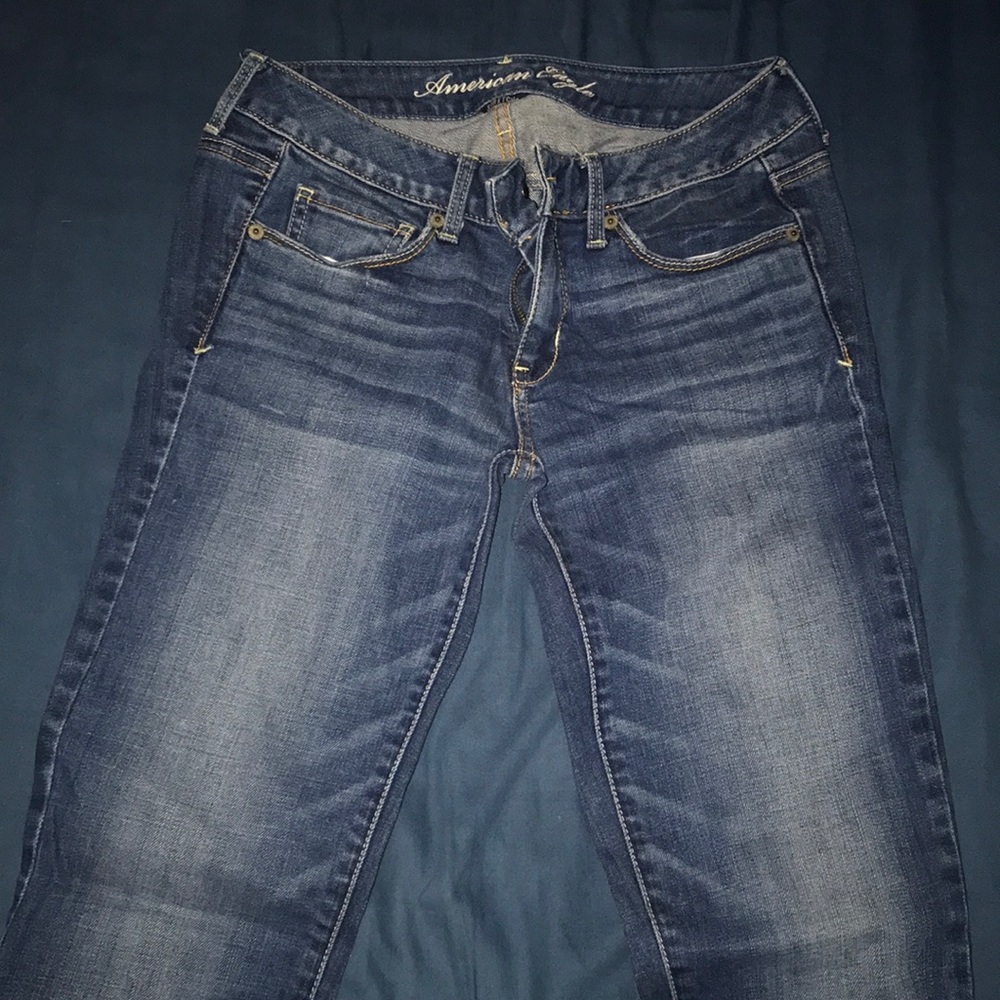 Dark Washed Jeans.